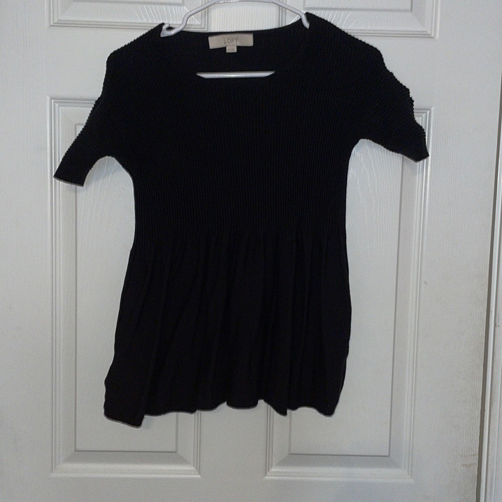 Loft Sweater Peplum Top